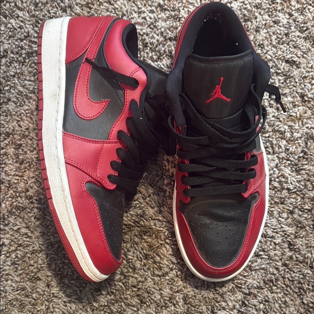 Jordan Red and Black Sneakers Iconic Design